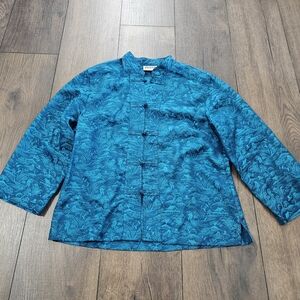 Vintage CHICOS DESIGN 100% Silk Blouse Size 0